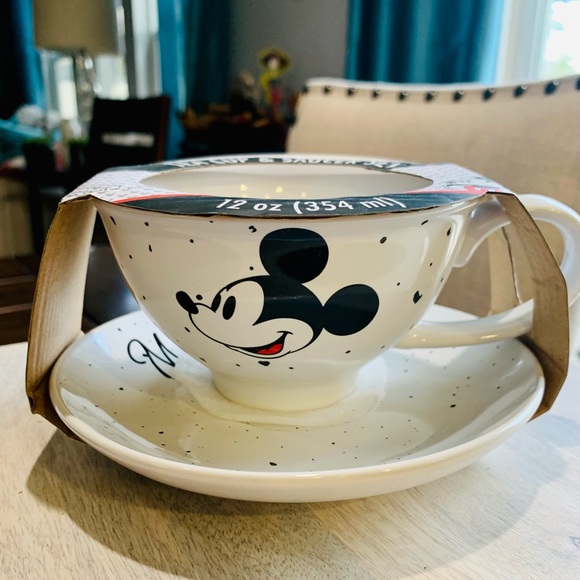Mickey Mouse Tea Cup and Saucer Set - Picture 2 of 4
